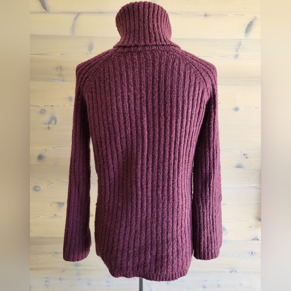 Simply Vera by Vera Wang Oversized Ribbed Turtleneck Sweater size XS - Picture 2 of 6